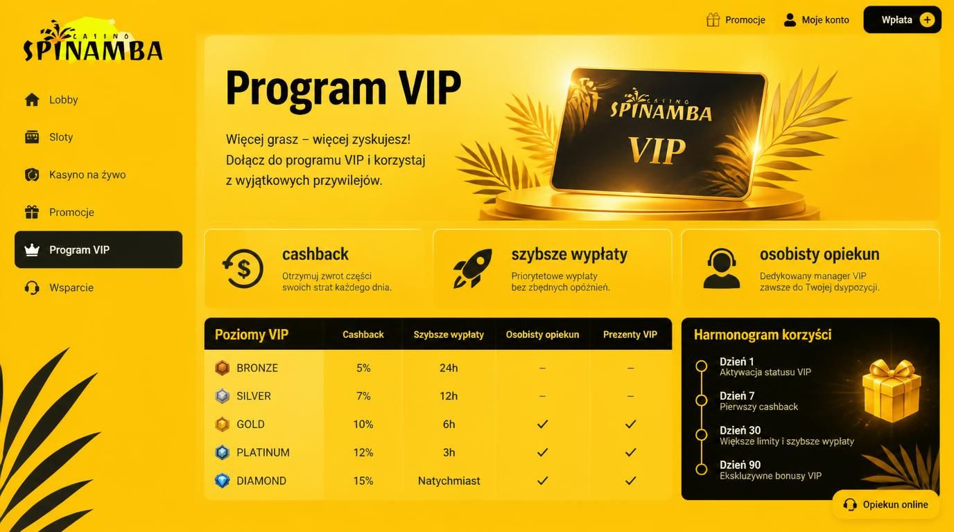 Schemat poziomów VIP z korzyściami wizualnie pokazanymi